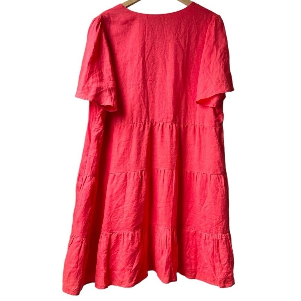 Forever New Serena Curve Linen Flutter-Sleeve Min… - image 8